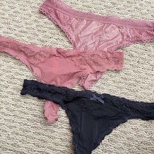 Victoria's Secret Dream Angels Lacy Thongs
